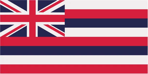 Hawaiianische Flagge — Stockvektor
