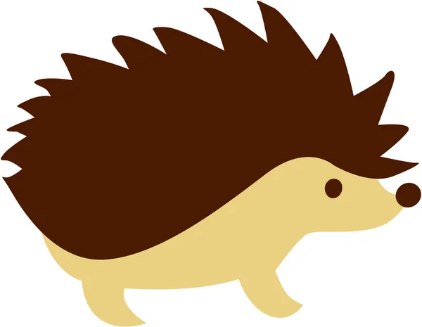 Hedgehog comic symbol — Stock Vector