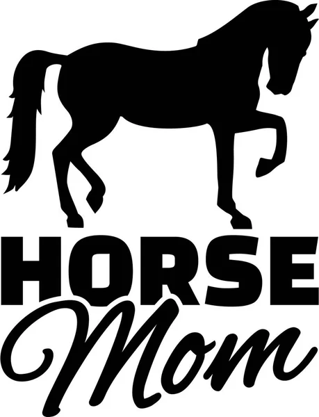 Cavalo mãe vetor —  Vetores de Stock
