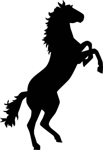 Paard steigert omhoog bronco — Stockvector