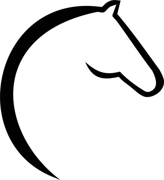 Άλογο κεφαλής εικονιδίου — Διανυσματικό Αρχείο