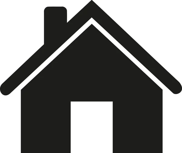 Haussymbol mit Tür — Stockvektor