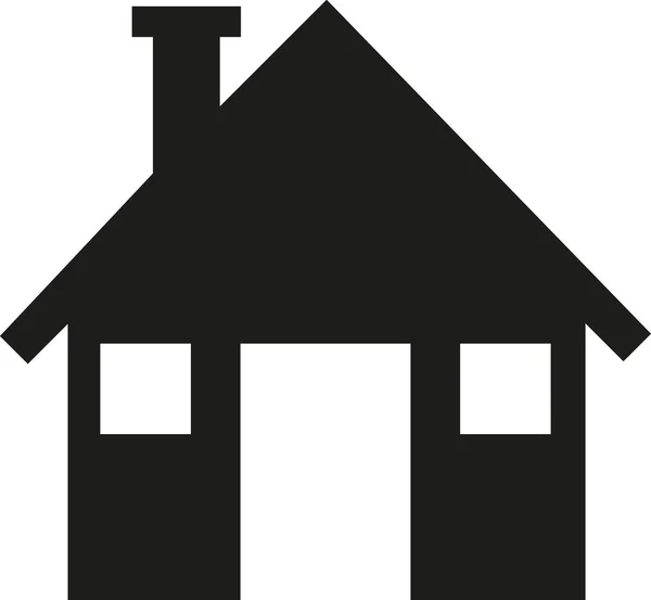 Ikona dom drzwi i okna — Wektor stockowy