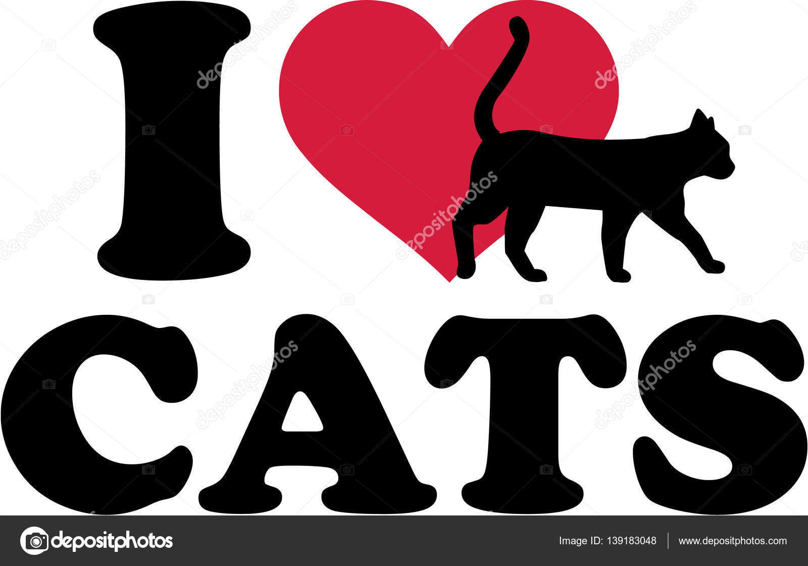 I heart cats Stock Vector Image by ©miceking 139183048