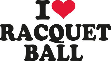 I love racquet ball clipart