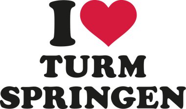 Yüksek dalış Almanca seviyorum