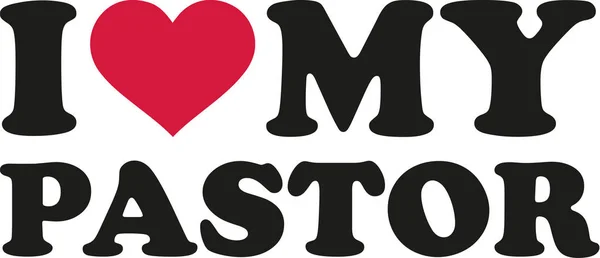 Amo il mio pastore — Vettoriale Stock