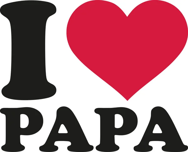 Ich liebe meinen papa deutsch — Stockvektor