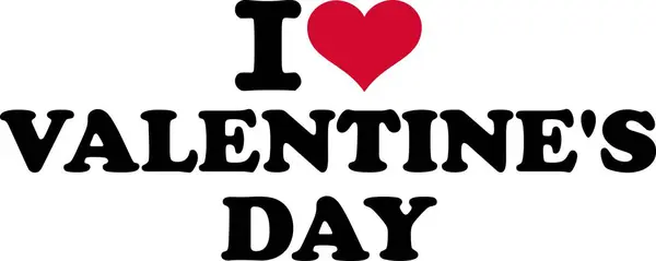 I Love Valentine's Day — Stock Vector