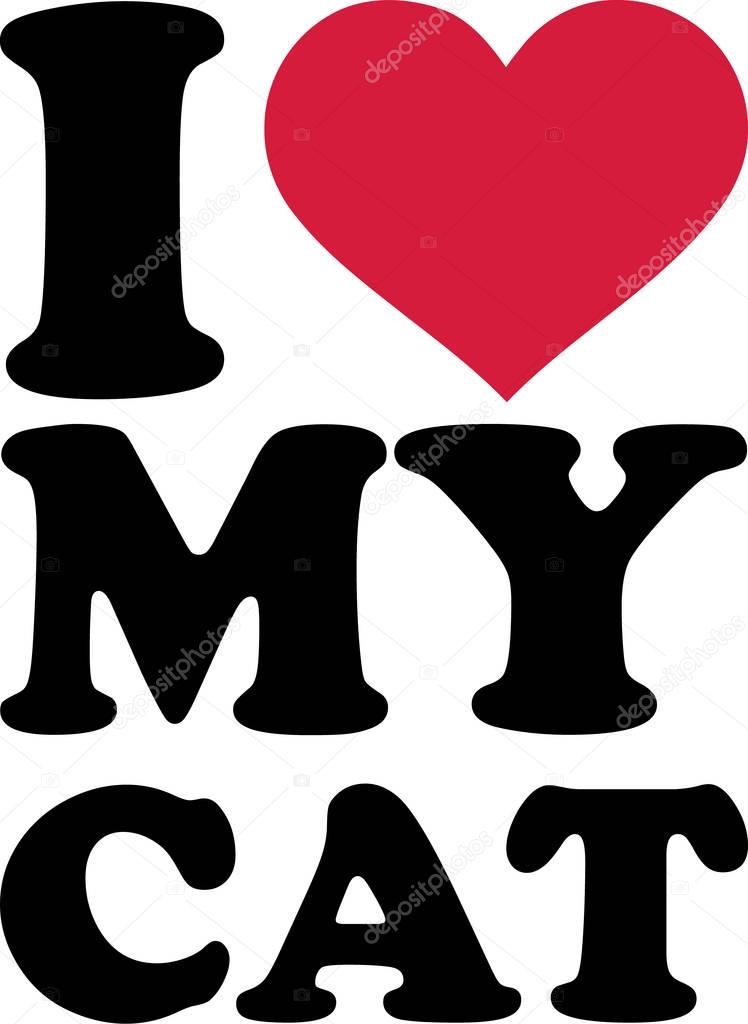 I love my cat