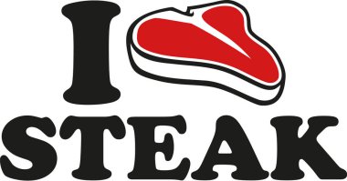 Ben biftek simgesiyle seviyorum