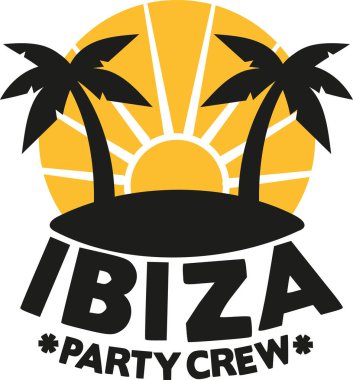 Ibiza parti mürettebat avuç içi ile