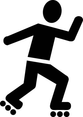 Tekerlekli paten piktogram