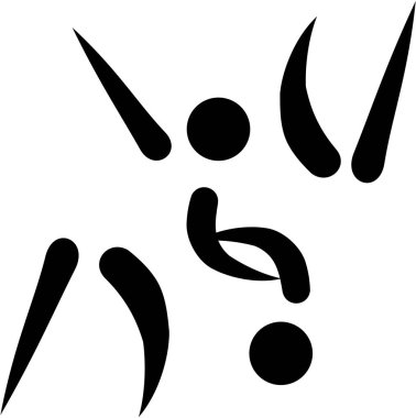 Judo savaşçı simgesi