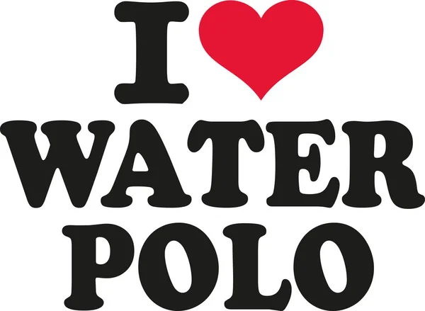 J'adore le water-polo — Image vectorielle