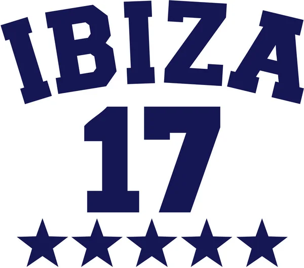 Ibiza 17 vektor — Stock Vector