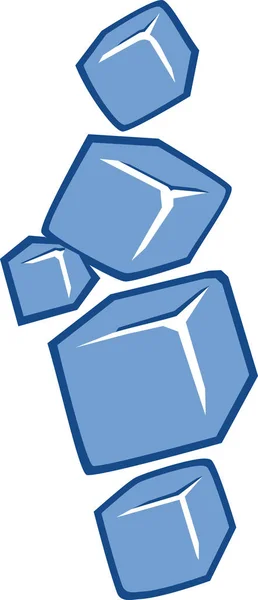 Icona cubetti di ghiaccio — Vettoriale Stock