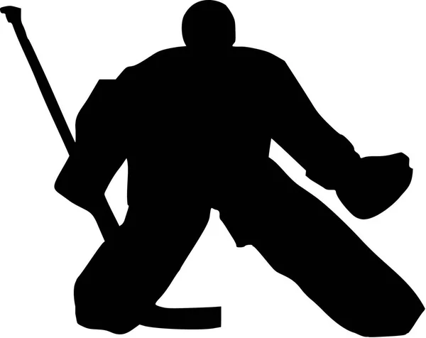 Hockey vettore portiere — Vettoriale Stock