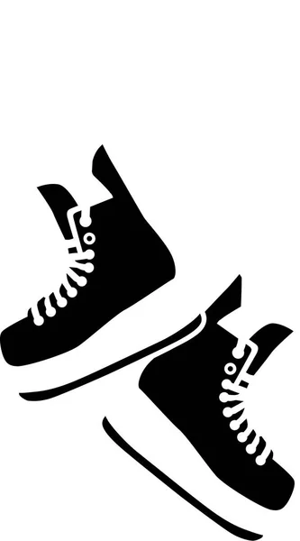 Hanging Hockey Skates — Stock Vector