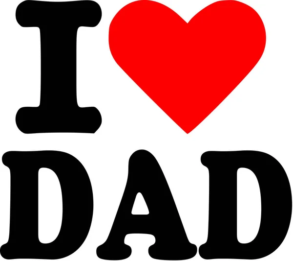 Ich liebe Papa — Stockvektor