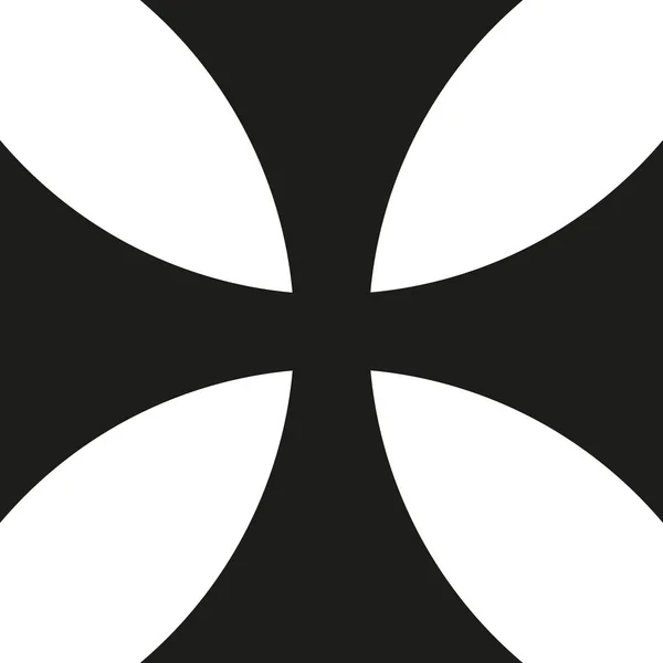 Železný kříž ikona — Stockový vektor