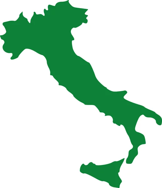 Kaart van Italië met Sicilië — Stockvector