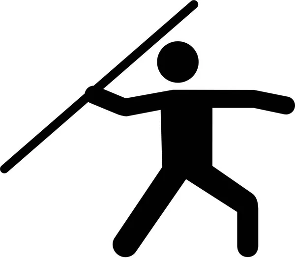 Pittogramma vettore Javelin — Vettoriale Stock