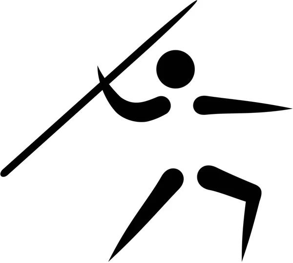 Javelin vector icono — Vector de stock