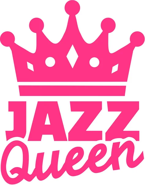 Jazz dance queen met kroon — Stockvector