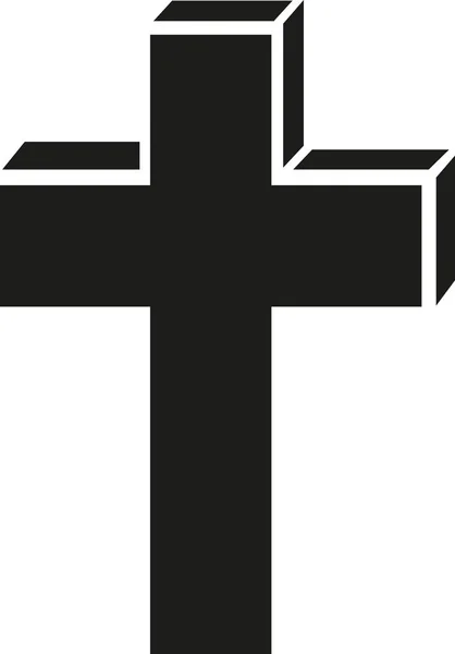 Grasso croce religiosa — Vettoriale Stock