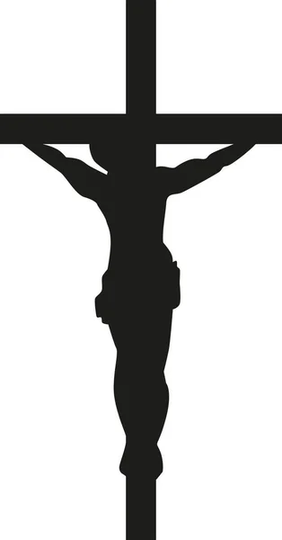 Jesus on the cross — Stock Vector