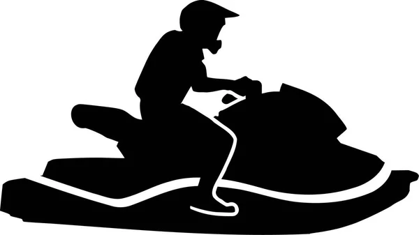 Conducción de moto acuática — Archivo Imágenes Vectoriales
