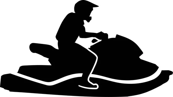 Condução de jet ski —  Vetores de Stock