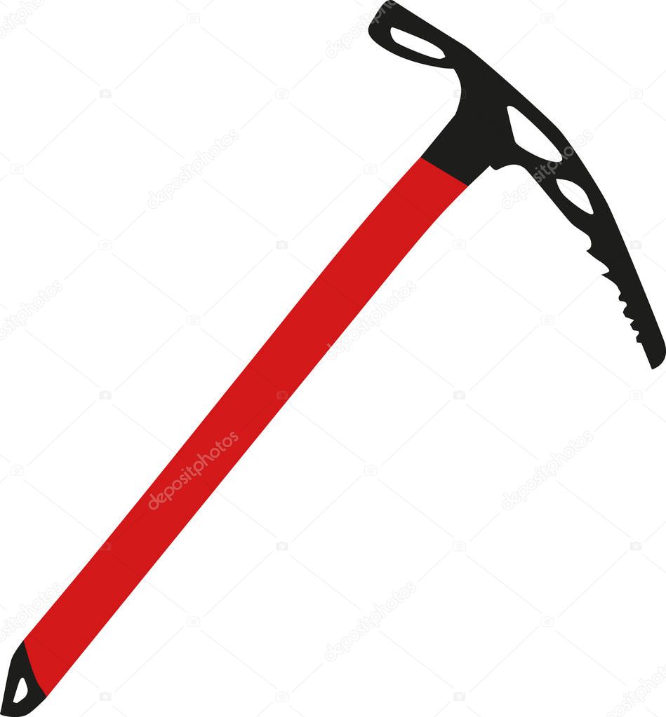 Ice pick in red and black