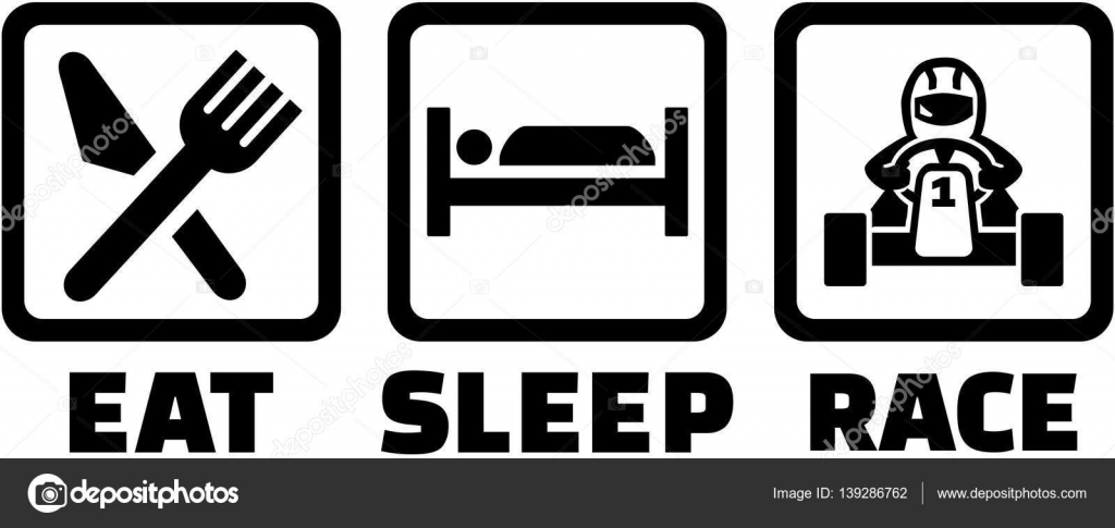 Eat sleep kart racing Stock Vector Image by ©miceking #139286762