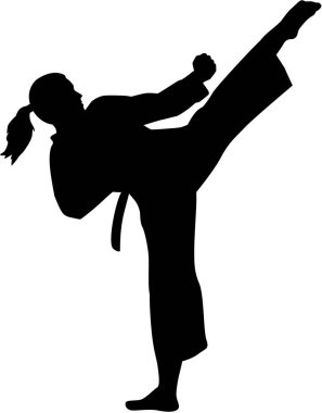 Karate savaşçı kadın