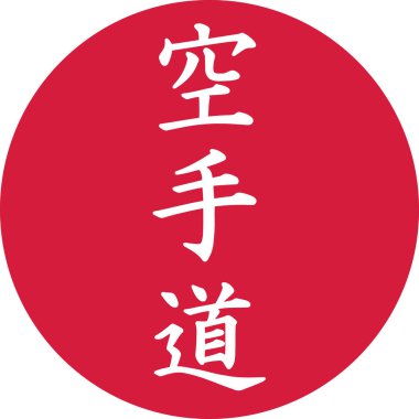 Karate işaretleri kırmızı nokta