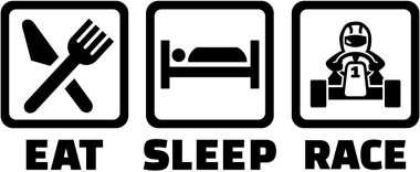 Uyku kart yarış yemek