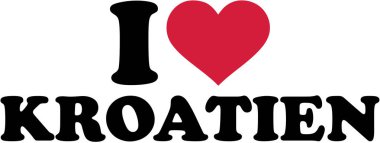 Hırvatistan seviyorum. Almanca.