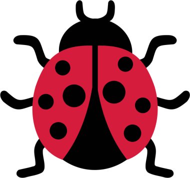 Sevimli uğur böceği vektör