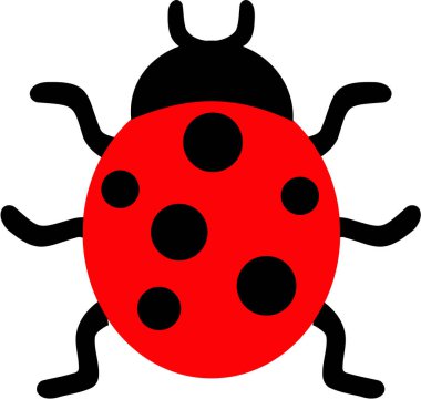 Uğur böceği simge vektör