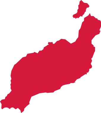 Lanzarote harita siluet