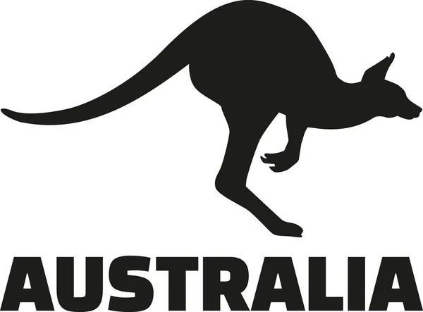 Австралийское слово с кенгуру — стоковый вектор