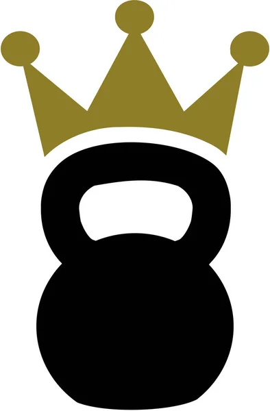 Kettlebell z korony — Wektor stockowy