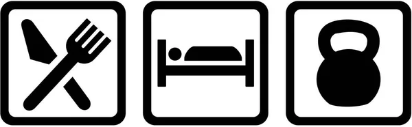 Makan ketel tidur - Stok Vektor