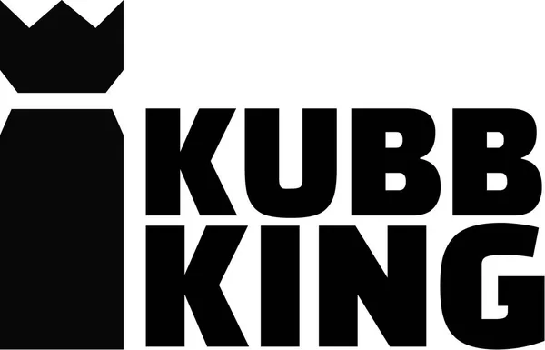 Kubb rey vector — Vector de stock