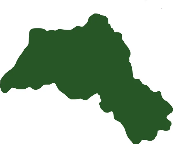 Vecteur de carte du Kurdistan — Image vectorielle