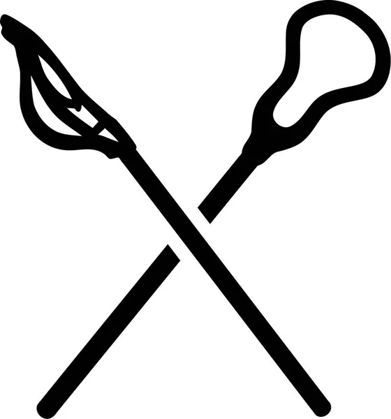 Lacrosse Sticks Icon — Stock Vector