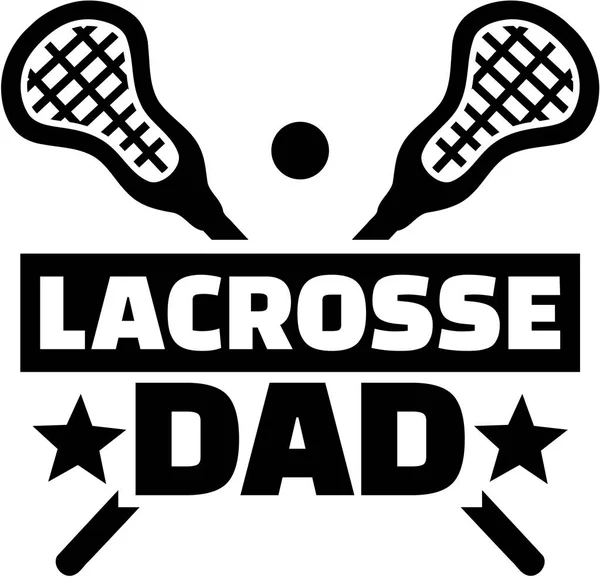 Lacrosse papà vettore — Vettoriale Stock