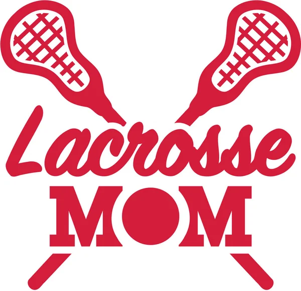 Lacrosse Mamá vector — Archivo Imágenes Vectoriales